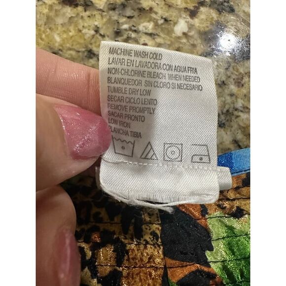 VTG Simply Basic BOHO Cottagecore Floral Animal Print Kaftan Mumu 1/2 Zip Robe - Picture 7 of 13